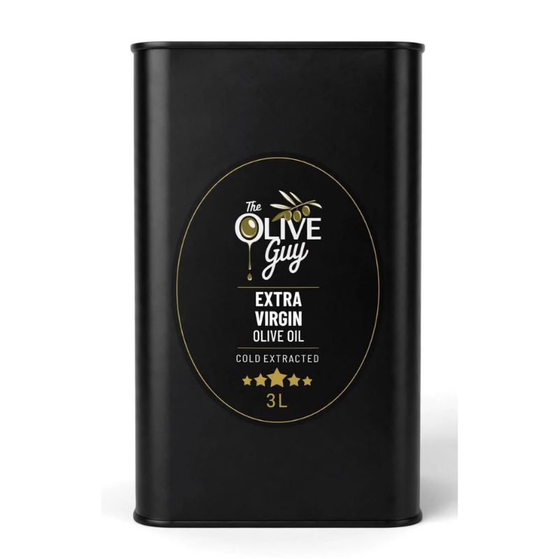 The Olive Guy 3 litre extra virgin olive oil tin cold-extracted in Western Cape